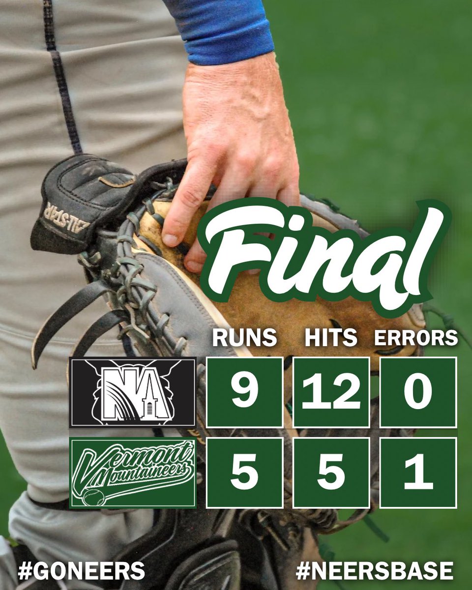 Vermont Mountaineers (@mountaineersvt) on Twitter photo That’s a wrap for tonight! Catch us tomorrow as we roll into North Shore 🔜
#neersbase⚾️ | <a href="/TheNECBL/">The New England League</a> That’s a wrap for tonight! Catch us tomorrow as we roll into North Shore 🔜
#neersbase⚾️ | <a href="/TheNECBL/">The New England League</a>