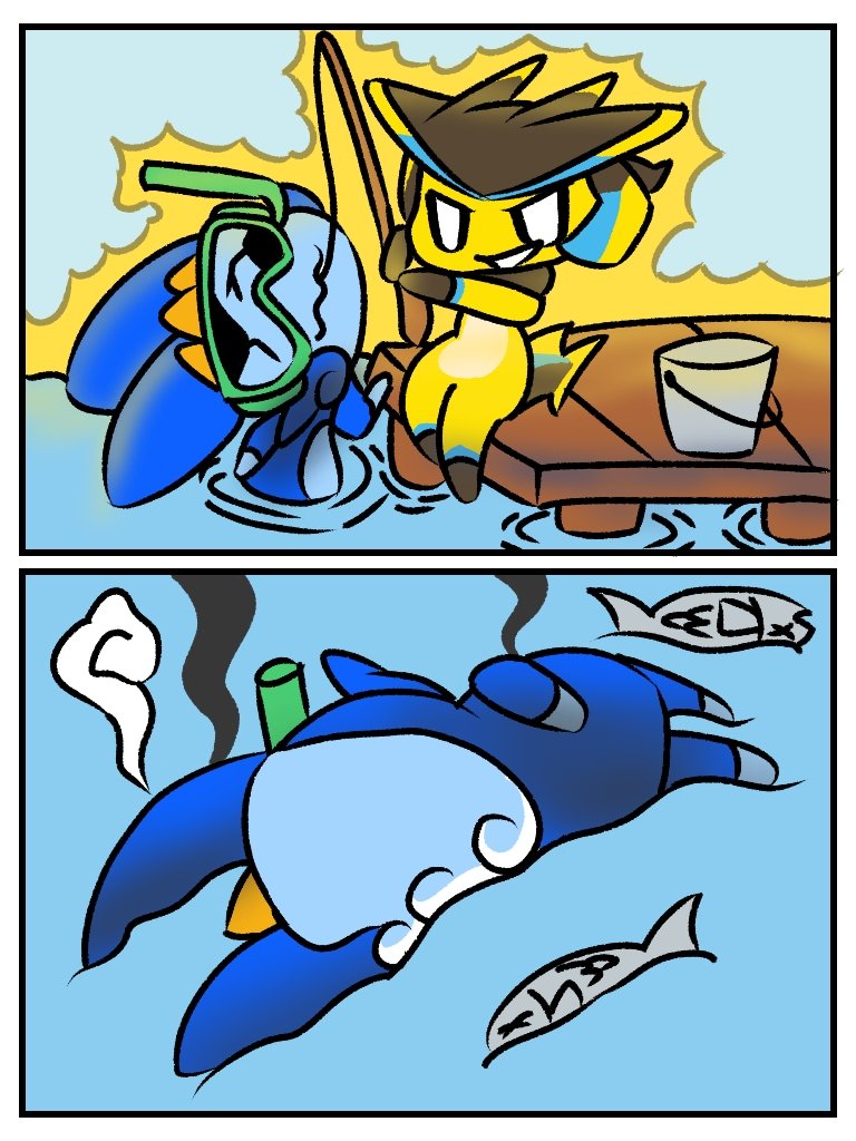 Electricity and Water #TheBattleCats #comic #fanart