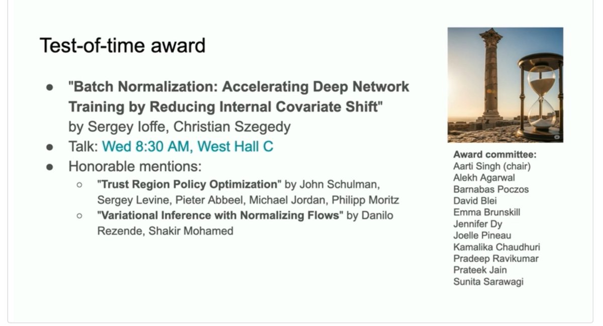 #ICML2025 test of time award