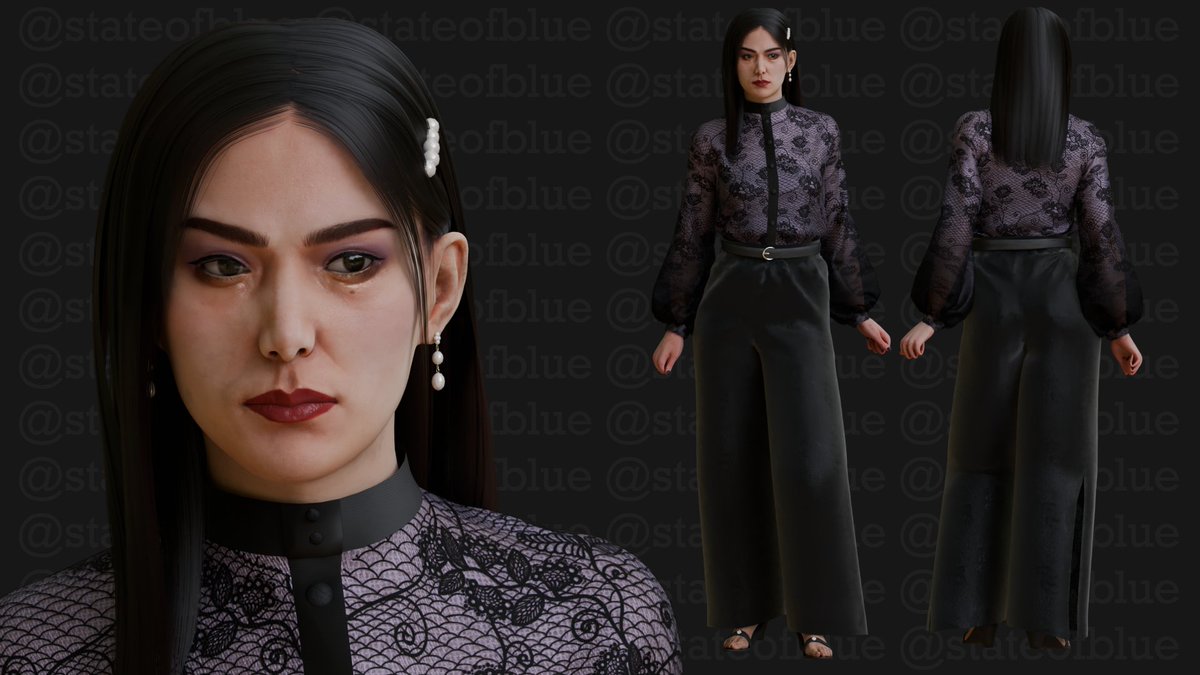 My submission for the dbd community contest !! 

Silk Excellence - Yun-jin Lee 
"With her newfound wealth, Yun-Jin treated herself to the garments she once dreamed of as a child. These clothes were all hers, and no one would take them or her status away from her again."