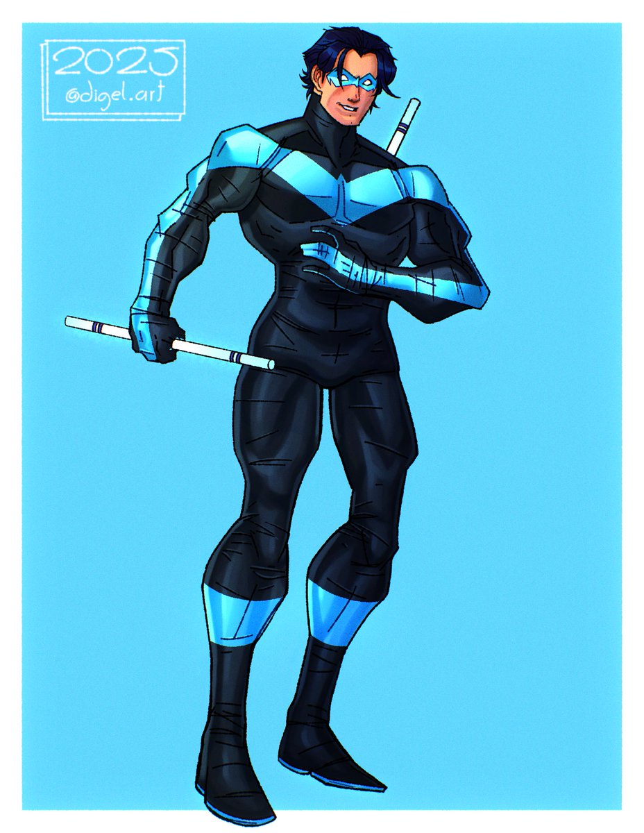 877One's tweet image. Huge thanks to @64Digel for this amazing drawing of my favorite DC character Nightwing
I’m very happy with how it turned out 😁
#Nightwing #dc #DCUniverse #dccomics #illustrationart #Commission