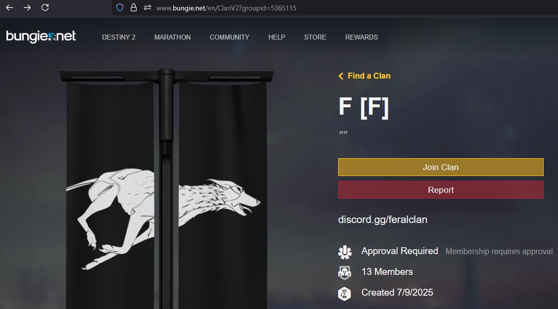 <a href="/A_dmg04/">dmg04</a> <a href="/Destiny2Team/">Destiny 2 Team</a> Last week you took down a clan of notorious cheaters, and as expected they replaced their accounts and clan to evade bans. I believe it would be a wonderful way to go into Edge of Fate showing that they won't be tolerated any longer. bungie.net/en/ClanV2?grou…