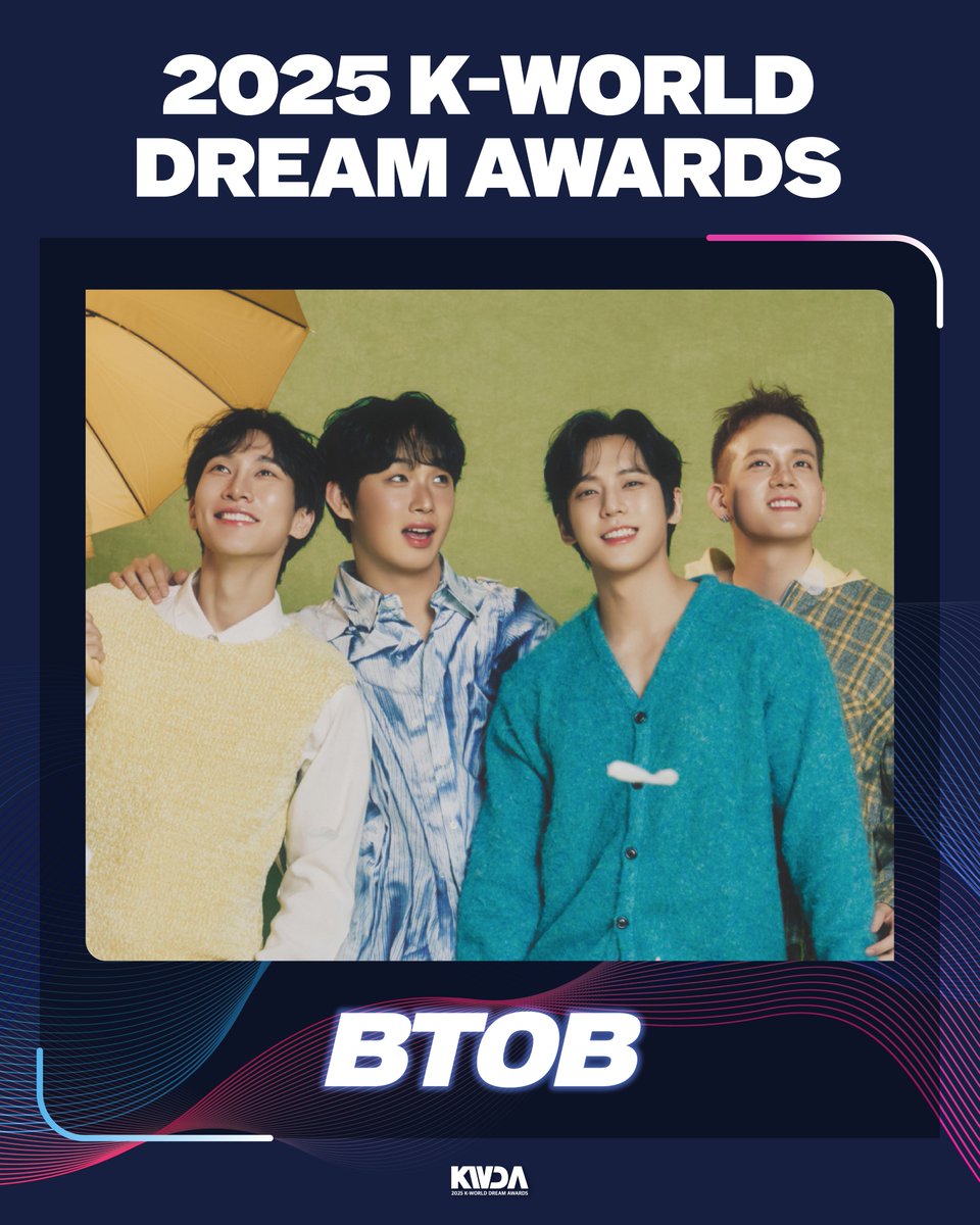 kwda_official's tweet image. DREAMS COME TRUE!✨
라인업 공개‼️
💙 BTOB 💙
📆2025년 8월 21일 (목)
📍잠실실내체육관
#케이월드드림어워즈 #kworlddreamawards #2025KWDA #KWDA #BTOB #비투비