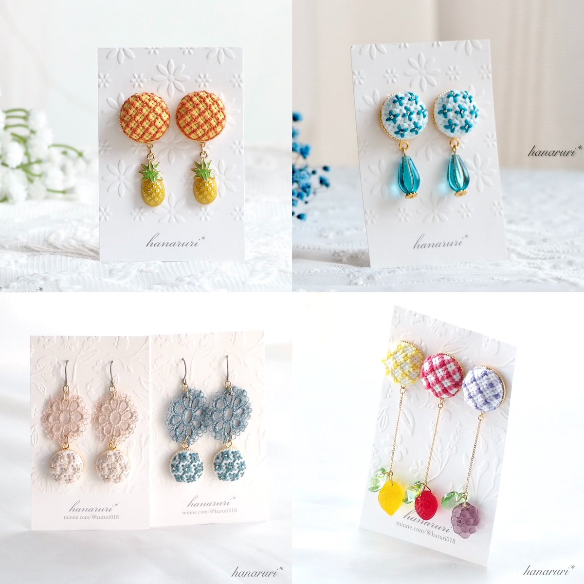 手刺繍でアクセサリーを作っています🧵

minne ,Creemaで販売中！

浦和PARCO店2階「Coreo」でただ今新作も販売中💕

《合同展》
糸の贈り物🪡
東京会場　11/29,11/30
大阪会場　12/6,12/7

<a href="/Lupopo_cafe/">*LUPOPO cafe&gallery* 三軒茶屋の糖質オフのケーキ専門カフェとハンドメイドのお店</a>  thank you !