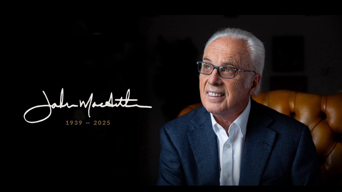 Pastor John MacArthur is now with the Lord.
I had the privilege of knowing John personally, and I can tell you—he was a true man of God. He spoke at our church several times over the years, and it was always a joy to spend time with him.

John leaves behind a powerful legacy: his