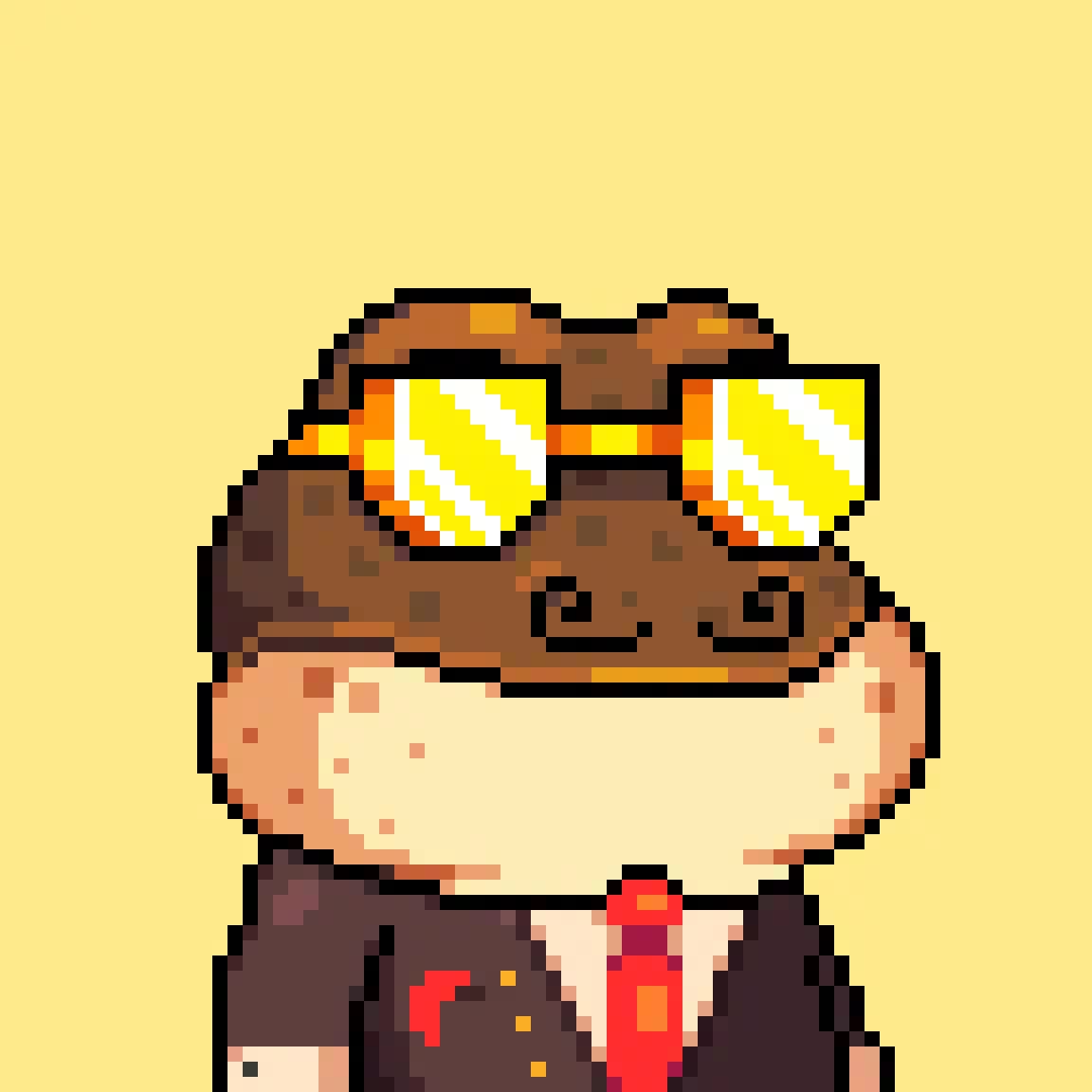 Launched on March 8 2023, Bitcoin Frogs are 10,000 digital collectibles that will live on Bitcoin forever. No more will ever be created. Rarities of traits in each layer are equal, allowing subjective appreciation of aesthetics and Satoshi-based rarities to emerge.