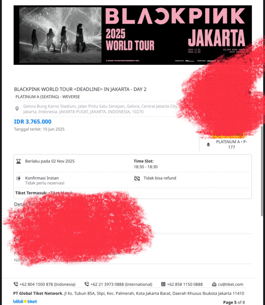 DapidFdm's tweet photo. Twitter Do Your Magic

WTS 2 Tiket Deadline Tour Blackpink Platinum A Day 2 di Jakarta (2 November 2025)

Harga Rp 7.555.000 untuk 2 tiket.

Tidak ada fee. Jual sesuai harga asli.

Minat boleh DM.

No TIPU TIPU.

#deadlinetour #BLACKPINK_WORLDTOUR2025 #viral https://t.co/Ha8qC8sMDh
