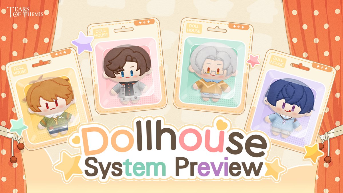 TearsofThemisEN's tweet image. ✦ Dollhouse ✦ System

The &quot;Dollhouse&quot; system is coming soon! Attorneys can mix and match outfits, arrange furniture, and craft them at the Crafting Station.

View Details: hoyo.link/orzKveAiI

#TearsOfThemis #ToT4thAnniv