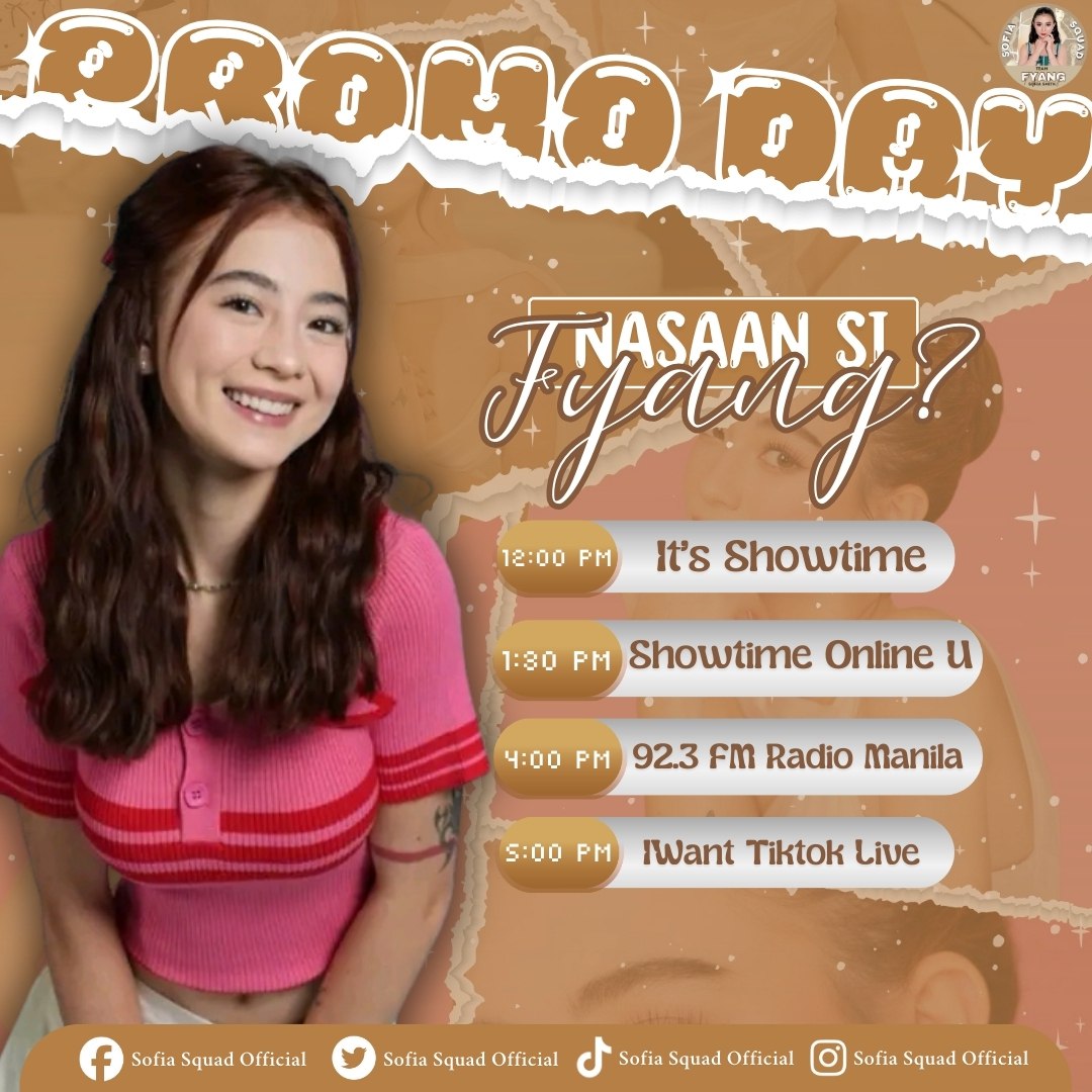 sofiasquadofc's tweet image. Nasaan si FYANG?

Bawal ang mang-ghost squadmates!? 👻  Jaja is coming 

Today is Promo Day for Ghosting 👻 catch our Queen Fyang and the other cast of #Ghosting .

Abangan sila sa It's Showtime, Showtime Online U, 92.3 FM Radio Manila at sa iWant Tiktok Live!
