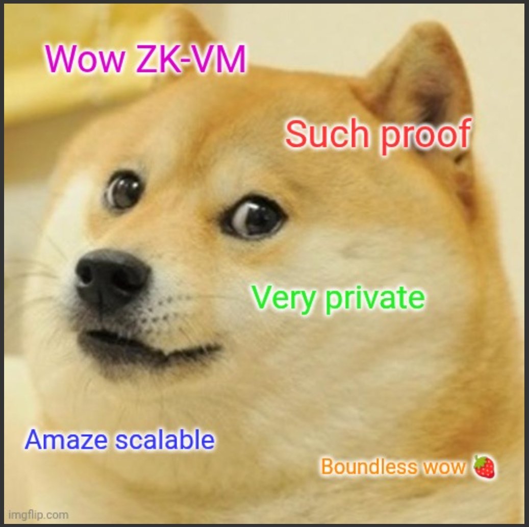 BhupendraHash_'s tweet image. In boundless
ZK-VMs execute a program (such as smart contract execution) and record the session and generate a proof that the execution was valid means no need of re-execution of the program
which reduces the time needed by a node to process a packet
- ZK-VMs prove that the…