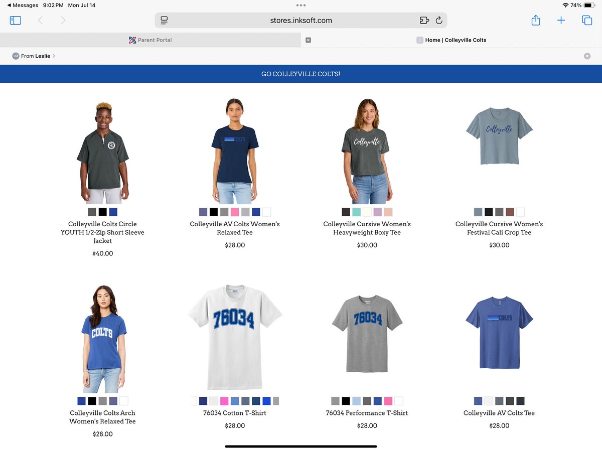 🎉 Fun new merch alert! 🎉
Support the PTA and show your school spirit in style.
🛍️ Order now to get a discount and pick up your gear at Colt Camp!

stores.inksoft.com/Colleyville_Co…