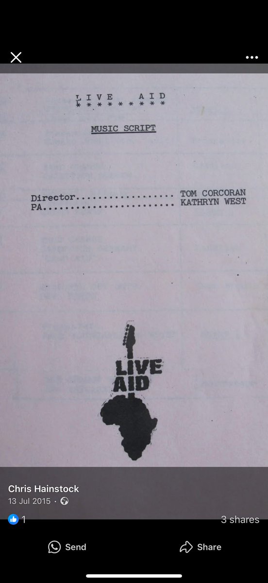 Murphy1C's tweet photo. @live_aid1985 My cousin Tom the music director history in the making on one of the most fantastic days ever. https://t.co/tVX1hzrqkO