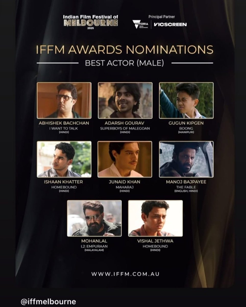 A proud  Moment for Kuki people because of our rising star Gugun kipgen who created the history amongst the #Kukisociety thank #iffm2025 for nominating him as a nominee for best actor 
#IIFA 
#DonaldTrump 
#IIFM 
<a href="/BradPittPlanB/">Brad Pitt Fan Page</a>
@PriyankaChopra
<a href="/prakashraaj/">Prakash Raj</a> 
<a href="/deepikapadukone/">Deepika Padukone</a>