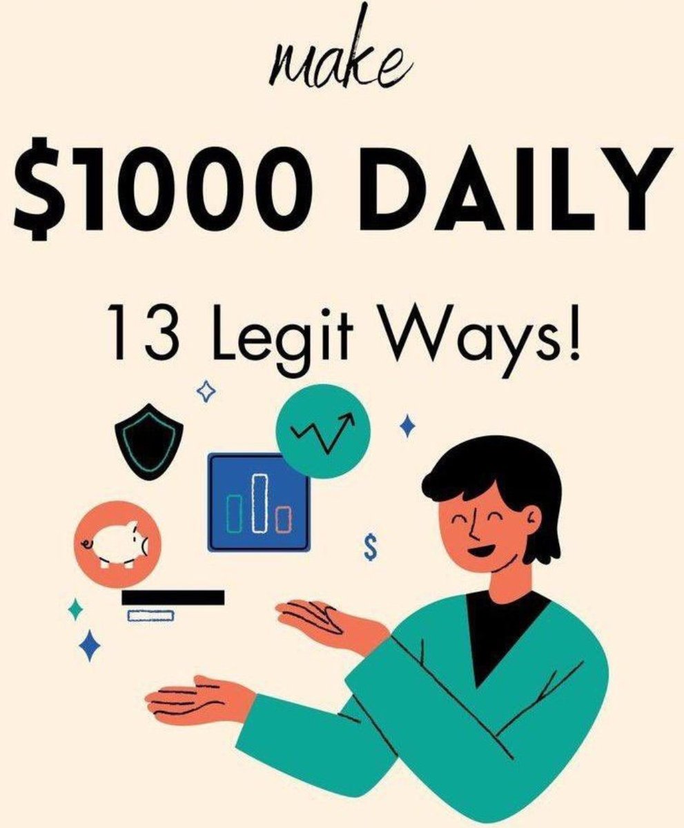 13 Sites that makes $1000/day,

Absolutely FREE!

Here's how to get it:

• Like this post
• Comment "Guide"
• Retweet

Ensure to Follow me so that I can DM you

Guaranteed Instant Delivery