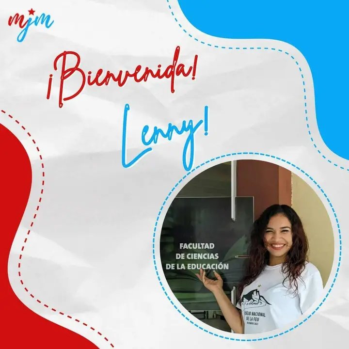 ❤️| Lenny Ayala Hernández, nueva Presidenta del Movimiento Juvenil Martiano en la Provincia #LasTunas. 
🇨🇺 ¡Muchas felicidades  y éxitos!

#Cuba #EnJulioComoEnEnero #SiempreJoven