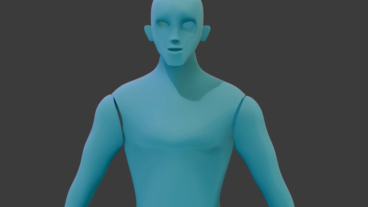 PadlockesTech's tweet image. My low poly character with some sub div on it. Is it starting to look human??

#gameart #blender3d #loanswordsman #videogameart