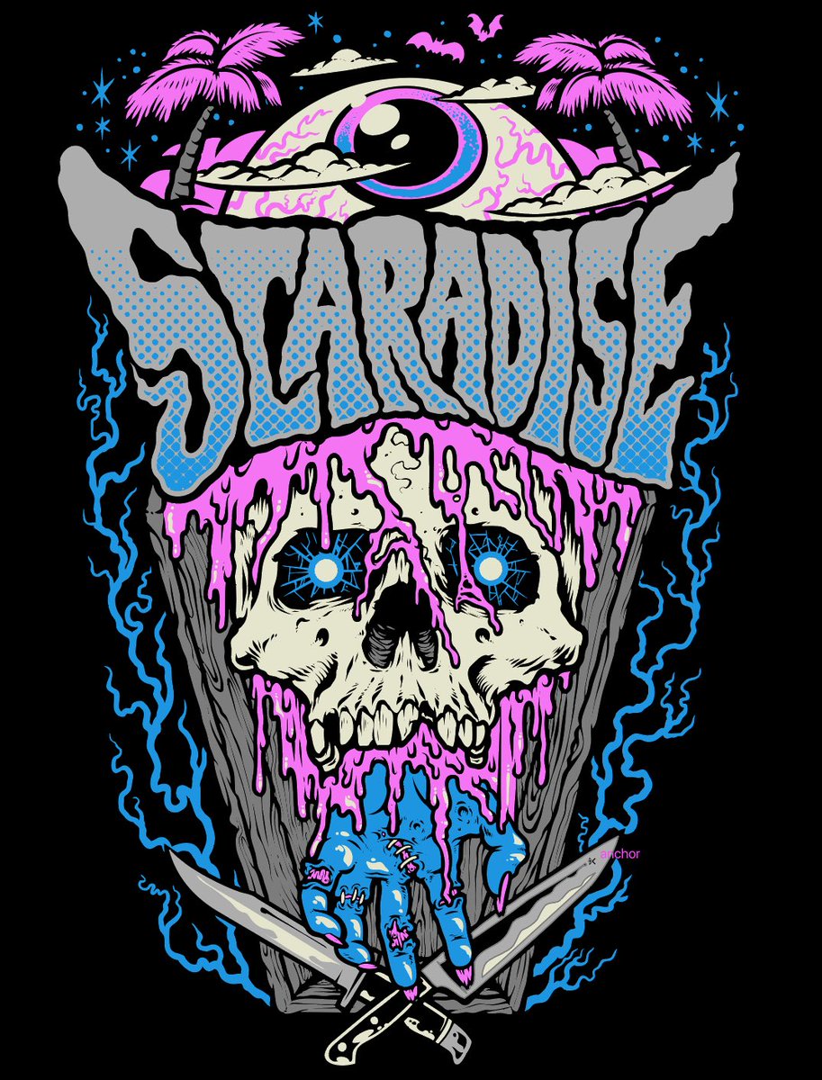 ScaradiseFl's tweet image. Revised a Spookala shirt design we felt fit the Scaradise theme. Artwork: Richard Minino