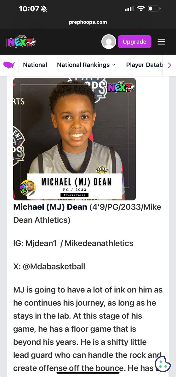 Mike Dean Athletics tweet media