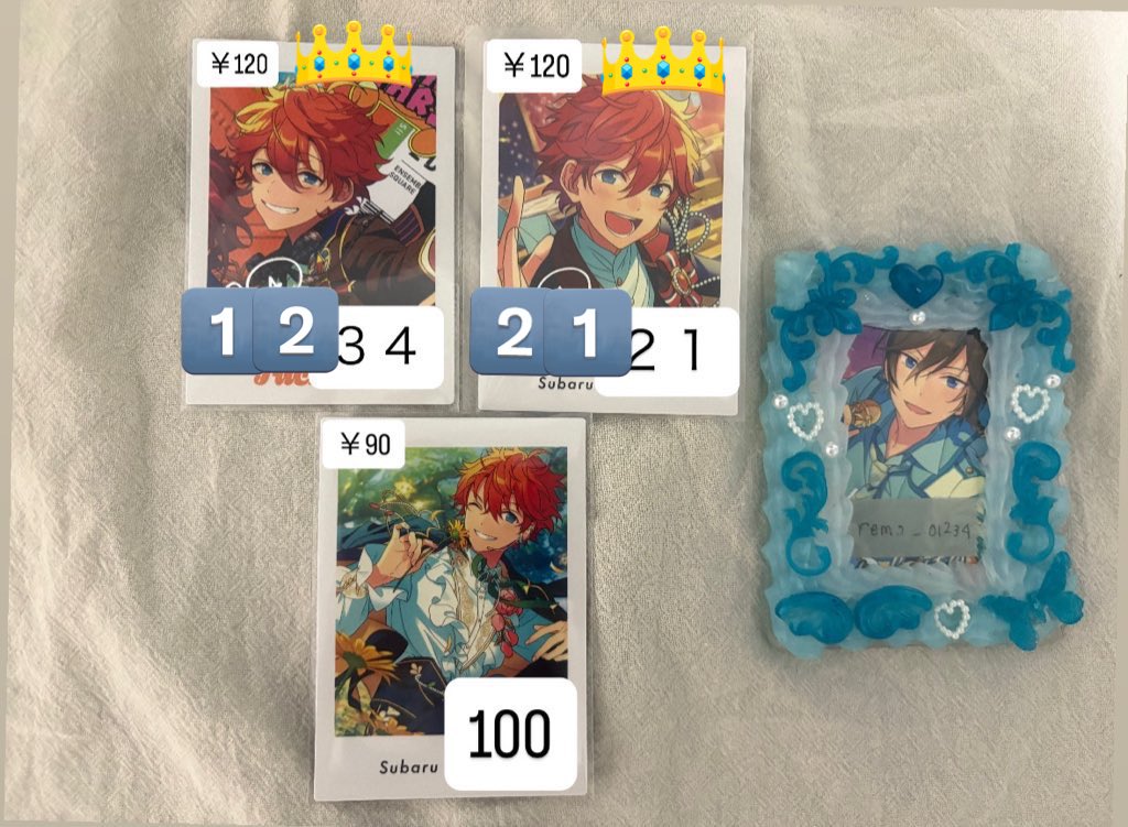 ponu_fa_'s tweet photo. @remo_01234 こんにちは、お返事遅くなり申し訳ございません。
👑のお品物を左下記載数分求めております。こちらのみお迎えする事は可能でしょうか？
また、お取引いただける際はお手数ですがプロフのリンクお読み頂けますと幸いです。
ご検討よろしくお願いいたします。 https://t.co/Bda3B2mHlc