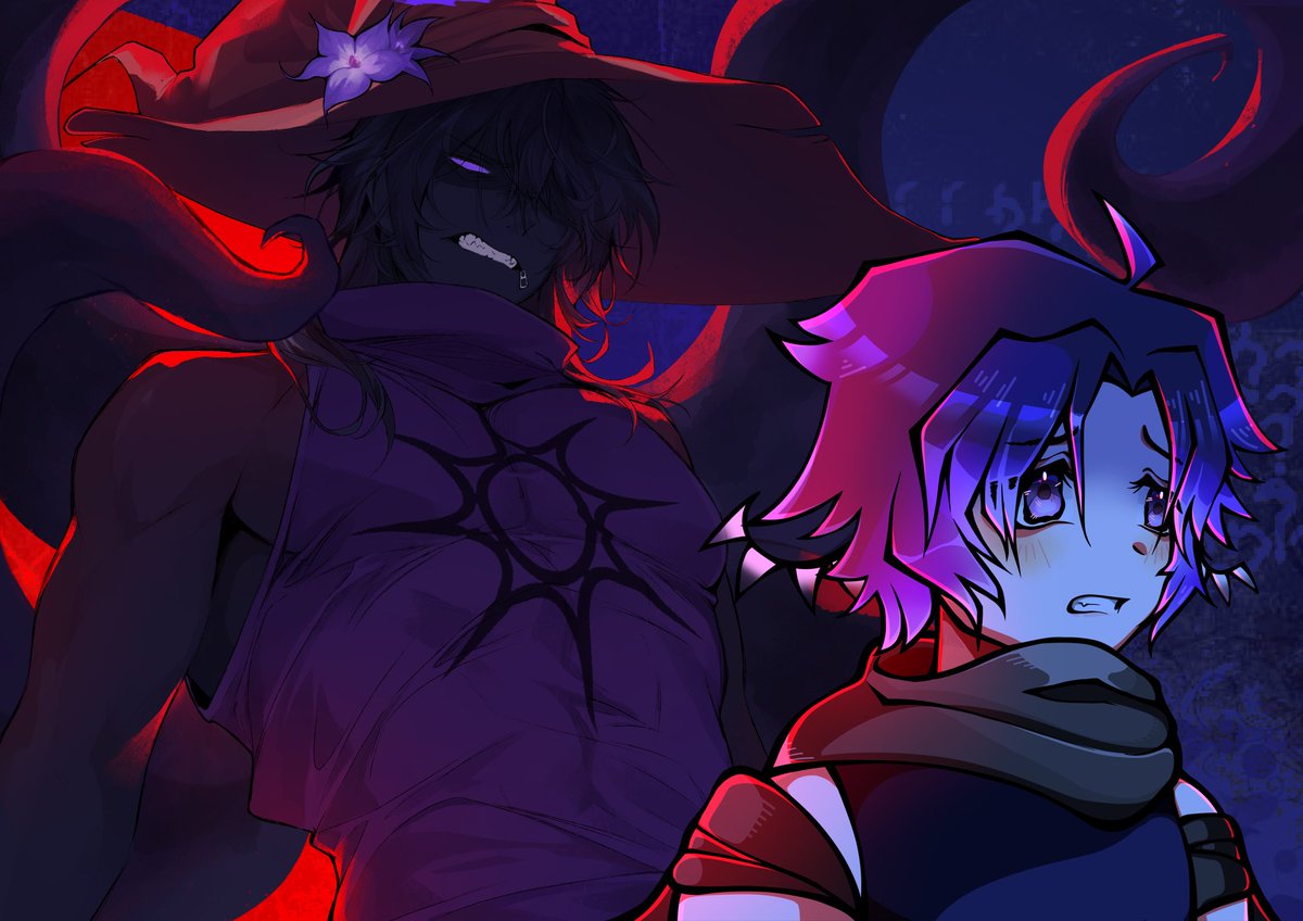 Linklilka's tweet photo. Art collab ｡･:*:･ﾟ’☆ #Forsaken #azuretime #forsakenroblox https://t.co/Tr66UUVMRZ