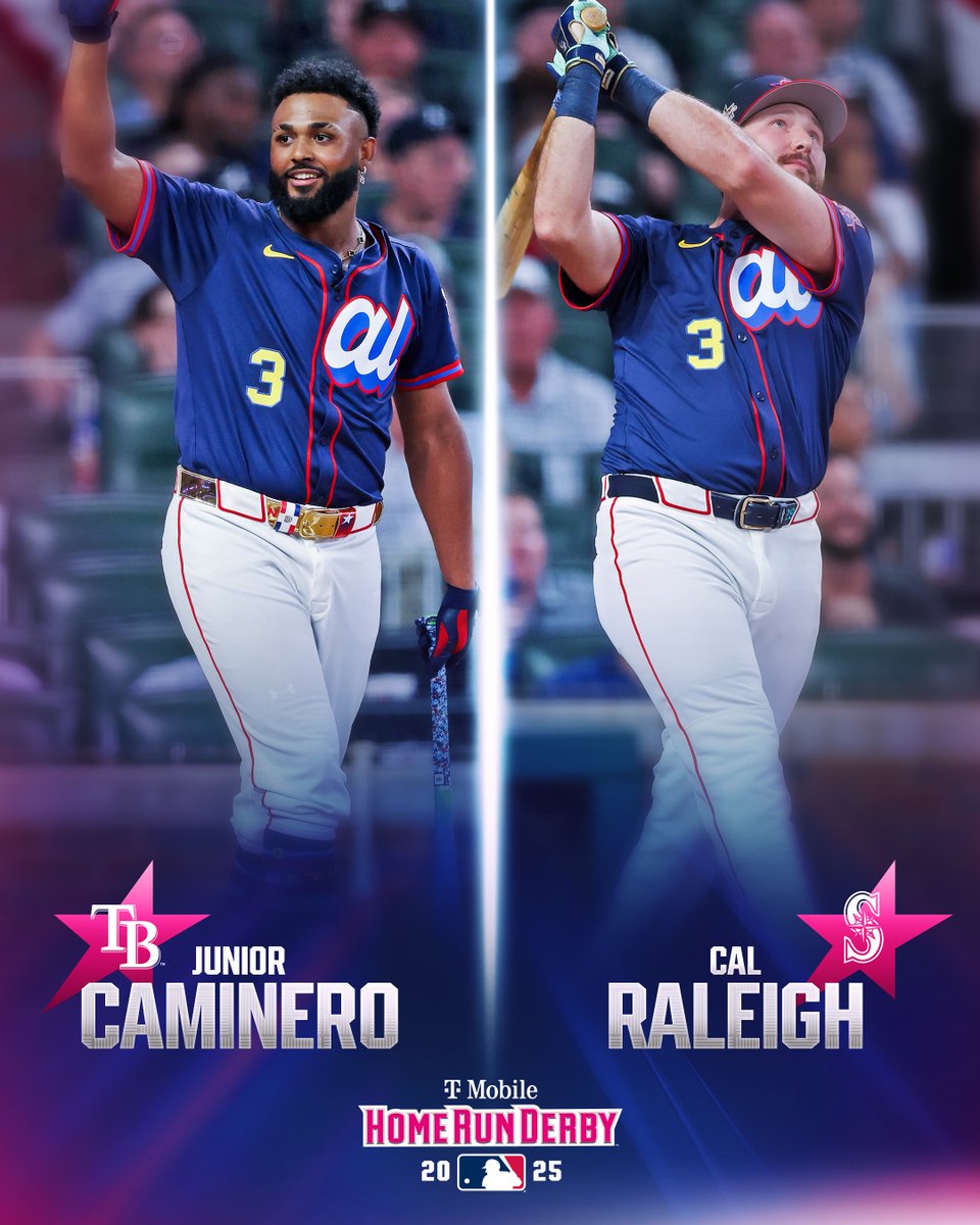 The <a href="/TMobile/">T-Mobile</a> #HRDerby Final is set!

Junior Caminero vs. Cal Raleigh 🍿