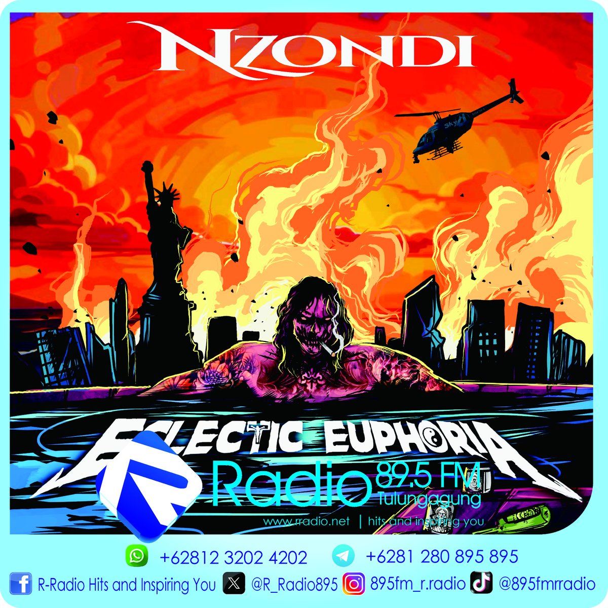 R_Radio895's tweet image. FRIENDS, album Eclectic Euphoria by Nzondi was released on June 6, 2025
One of the songs that his featured is “Eaton Canyon Falls”
Listen single “Eaton Canyon Falls” by Nzondi only on 89.5 FM R-Radio, Hits and Inspiring You.
Streaming rradio.net