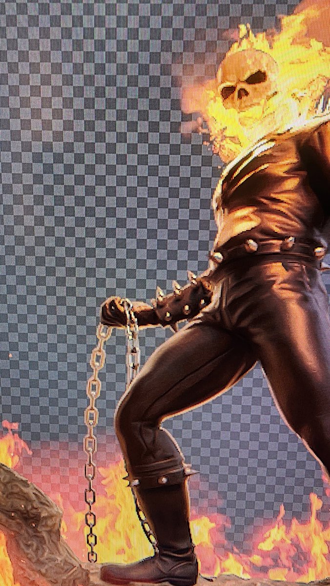 EtherealEOD's tweet image. Phone pic WIP
My phones camera doesn't do it justice tbh!
I just finished watching Ghost Rider (2007) and felt like making a scene because Ghost Rider was the first ever Marvel movie I watched and is hands down my favourite Marvel character!