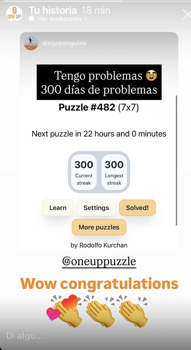 What’s the best streak you’ve had on ONE UP?