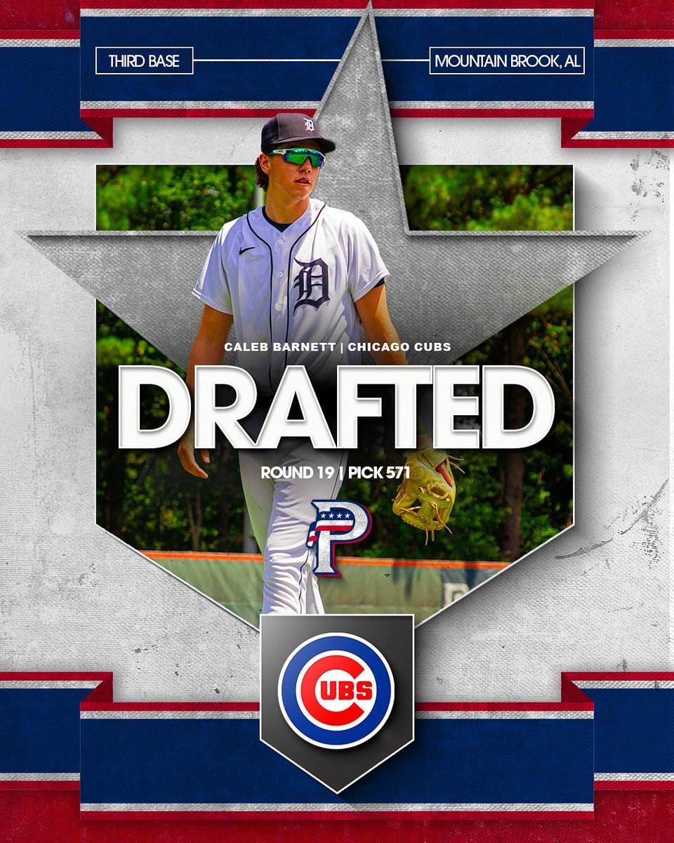 USA Prime National Program (@usaprimenat) on Twitter photo Shout out to #USAPrimeAlum <a href="/caleb_barnett9/">Caleb Barnett</a> for being selected 571st overall by the <a href="/Cubs/">Chicago Cubs</a> in the @mlb draft!
#PrimeAlum | #PrimeMovement🇺🇸 Shout out to #USAPrimeAlum <a href="/caleb_barnett9/">Caleb Barnett</a> for being selected 571st overall by the <a href="/Cubs/">Chicago Cubs</a> in the @mlb draft!
#PrimeAlum | #PrimeMovement🇺🇸