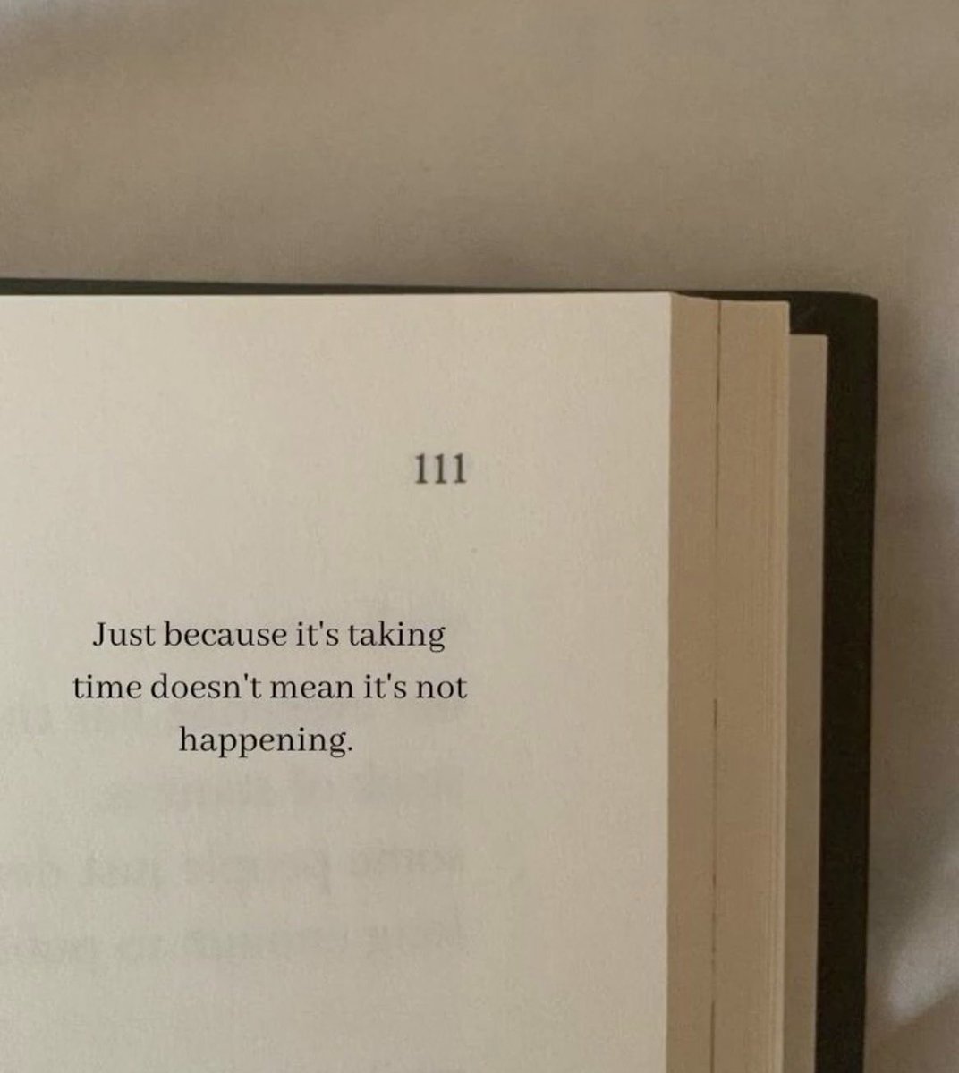be patient