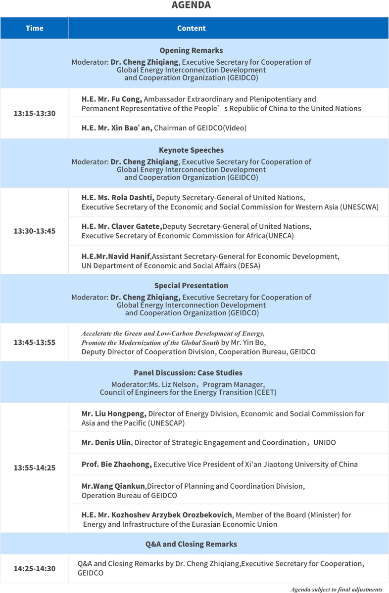 Geidco_Official's tweet image. 📢 Live Broadcast | Advancing Energy Transition in the Global South:Fostering Sustainable Economic Growth and Building Strategic Partnerships
🗓️ New York Local Time:
July15,2025,13:00-14:30(Part 1)
July16,2025,13:15-14:30(Part 2)
special.geidco.org.cn/250715/index/t…
@UNDP @UNSDSN