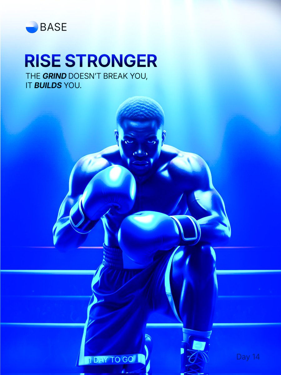 C Visuals || Graphic Designer || cvisuals.base.eth (@cvisuals01) on Twitter photo To all <a href="/base/">Base</a> creators,
When the grind gets tough, know this, what you're building matters more than you think.
Keep going. You've come too far to stop now.💙
It's Day 14 of my <a href="/base/">Base</a> design challenge.
Tagging top base chads 💙
<a href="/0xEricBrown/">eric.base.eth</a> <a href="/__iamcharis/">NKECHI🌳 (iamcharis.base.eth) ✈️OnchainFest25</a> <a href="/DefiDevrel/">DefiDevrel(vibecoding arc)</a> <a href="/kokocodes/">kokocodes.base.eth 🌳</a> To all <a href="/base/">Base</a> creators,
When the grind gets tough, know this, what you're building matters more than you think.
Keep going. You've come too far to stop now.💙
It's Day 14 of my <a href="/base/">Base</a> design challenge.
Tagging top base chads 💙
<a href="/0xEricBrown/">eric.base.eth</a> <a href="/__iamcharis/">NKECHI🌳 (iamcharis.base.eth) ✈️OnchainFest25</a> <a href="/DefiDevrel/">DefiDevrel(vibecoding arc)</a> <a href="/kokocodes/">kokocodes.base.eth 🌳</a>