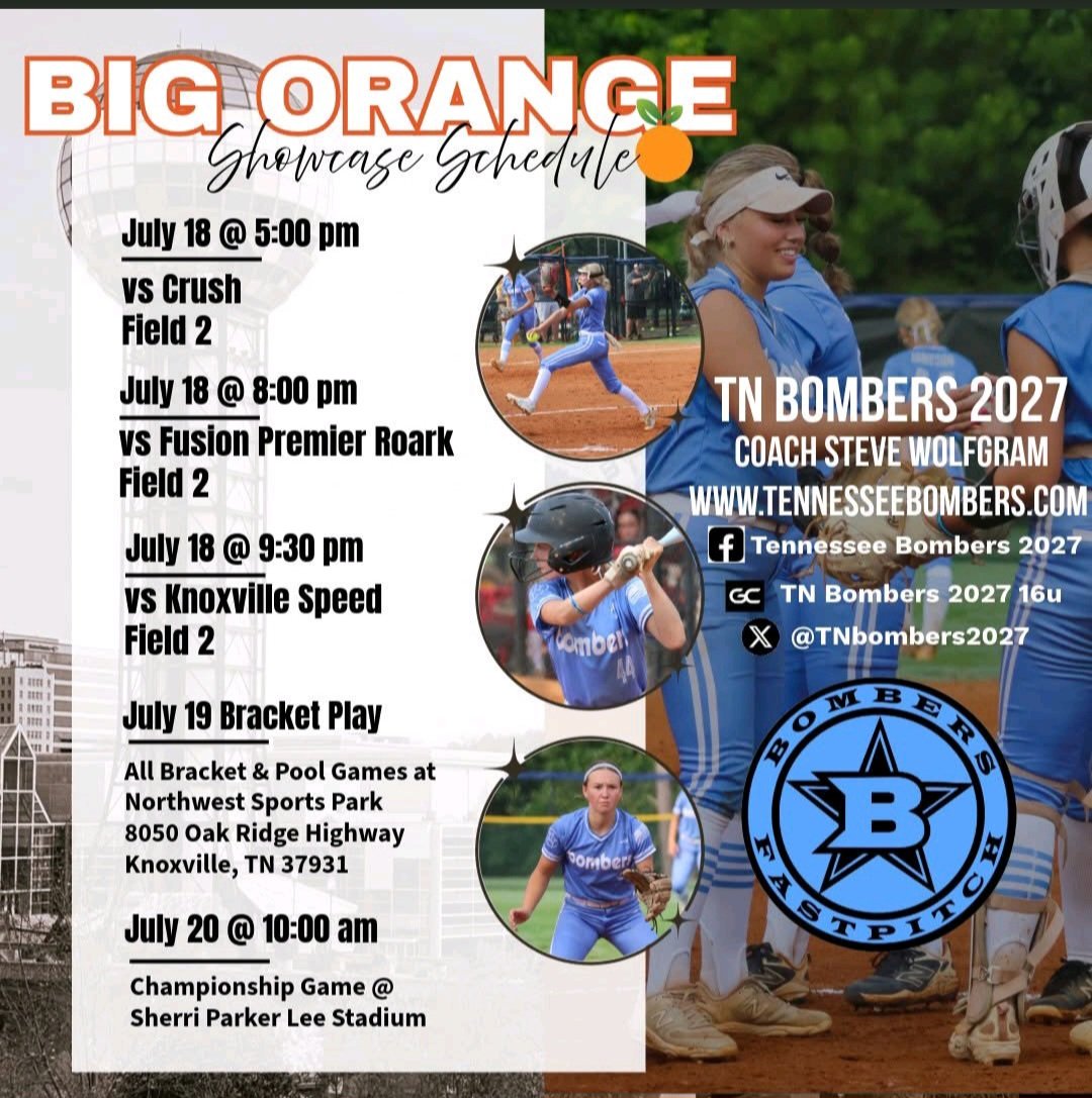 Come down and watch <a href="/TNbombers2027/">Tennessee Bombers 2027</a> in TN!!