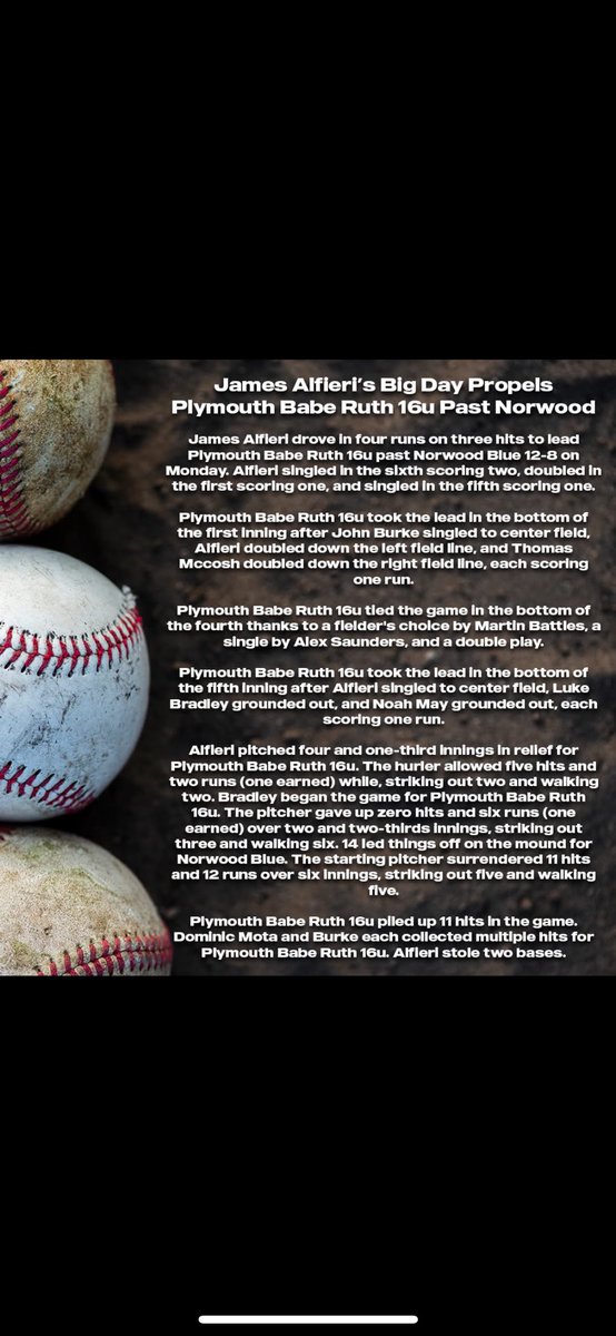 James Alfieri tweet media