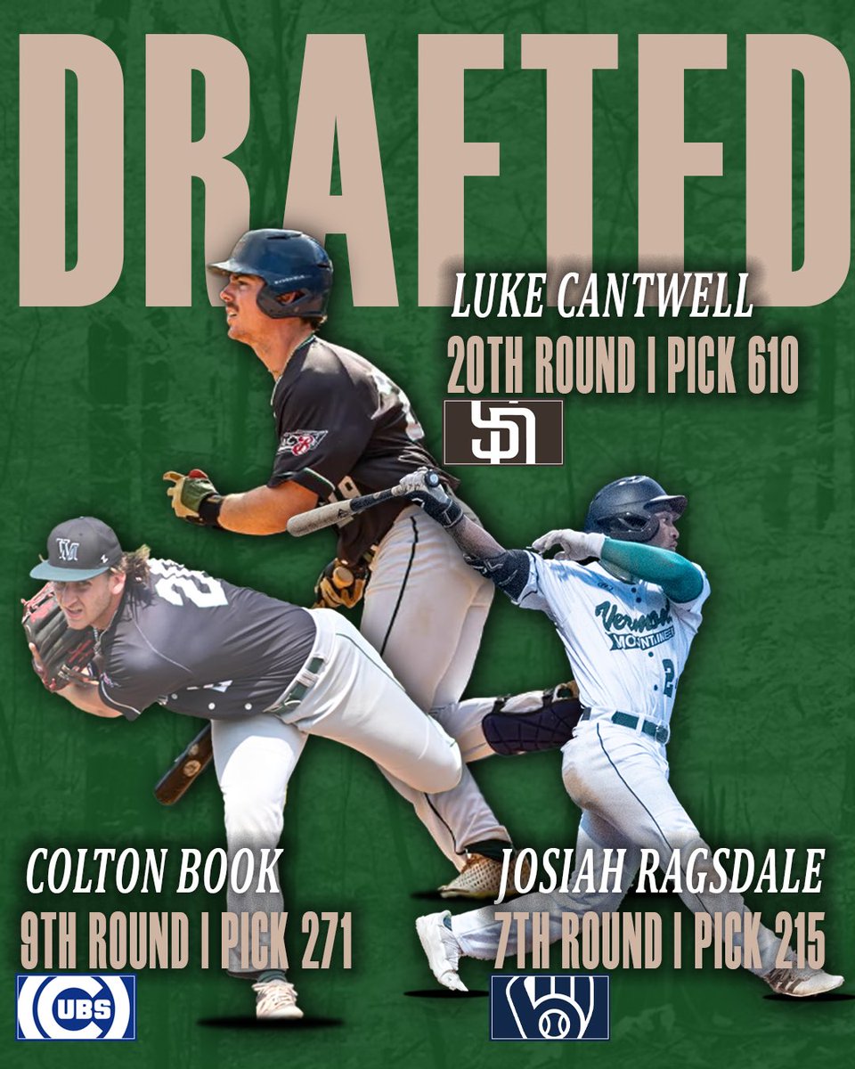 Vermont Mountaineers (@mountaineersvt) on Twitter photo Congrats to all of our former Mountaineers who were selected in the 2025 MLB Draft! 🤩⚾️
#neersbase⚾️ | <a href="/TheNECBL/">The New England League</a> Congrats to all of our former Mountaineers who were selected in the 2025 MLB Draft! 🤩⚾️
#neersbase⚾️ | <a href="/TheNECBL/">The New England League</a>