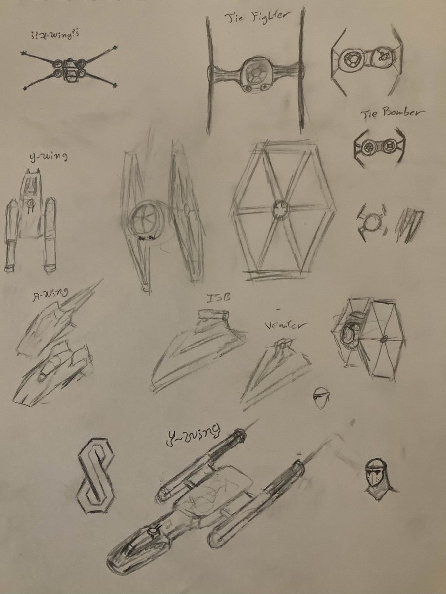 ChadimusScipio's tweet photo. Found a sketch page were I had my seppy #StarWars OC aarmor design
Pretty sure not having found a design I liked for below the neck made me quit
#OCArt #Sketch #RkGK #Separatist #TieFighter #XWing #YWing #AWing #StarDestroyer #TieBomber #Venator #TieInterceptor https://t.co/mskxVVAX0u