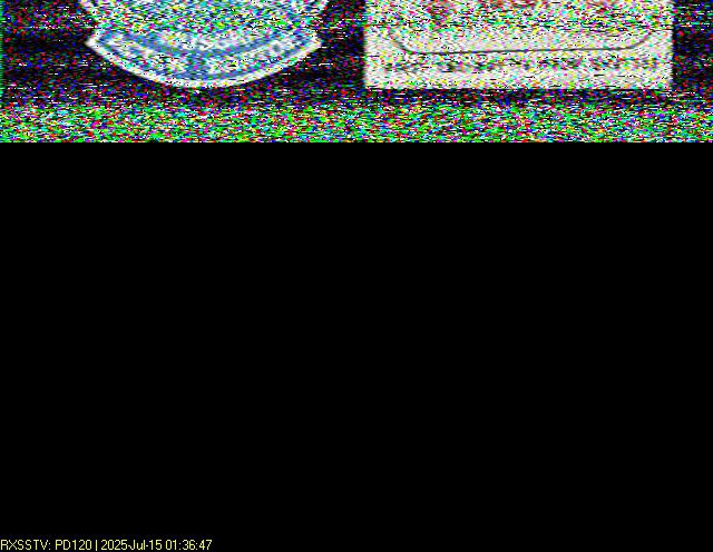 LisaBromfield's tweet image. Only managing to capture partial SSTV images from the ISS so far. #ARISS #SSTV #ISS