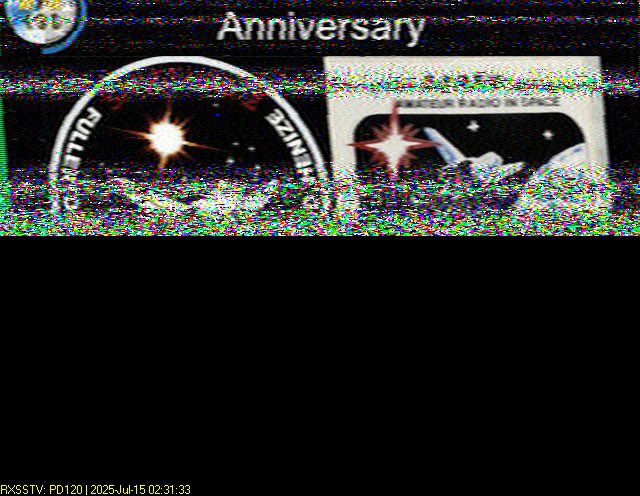 LisaBromfield's tweet image. Only managing to capture partial SSTV images from the ISS so far. #ARISS #SSTV #ISS