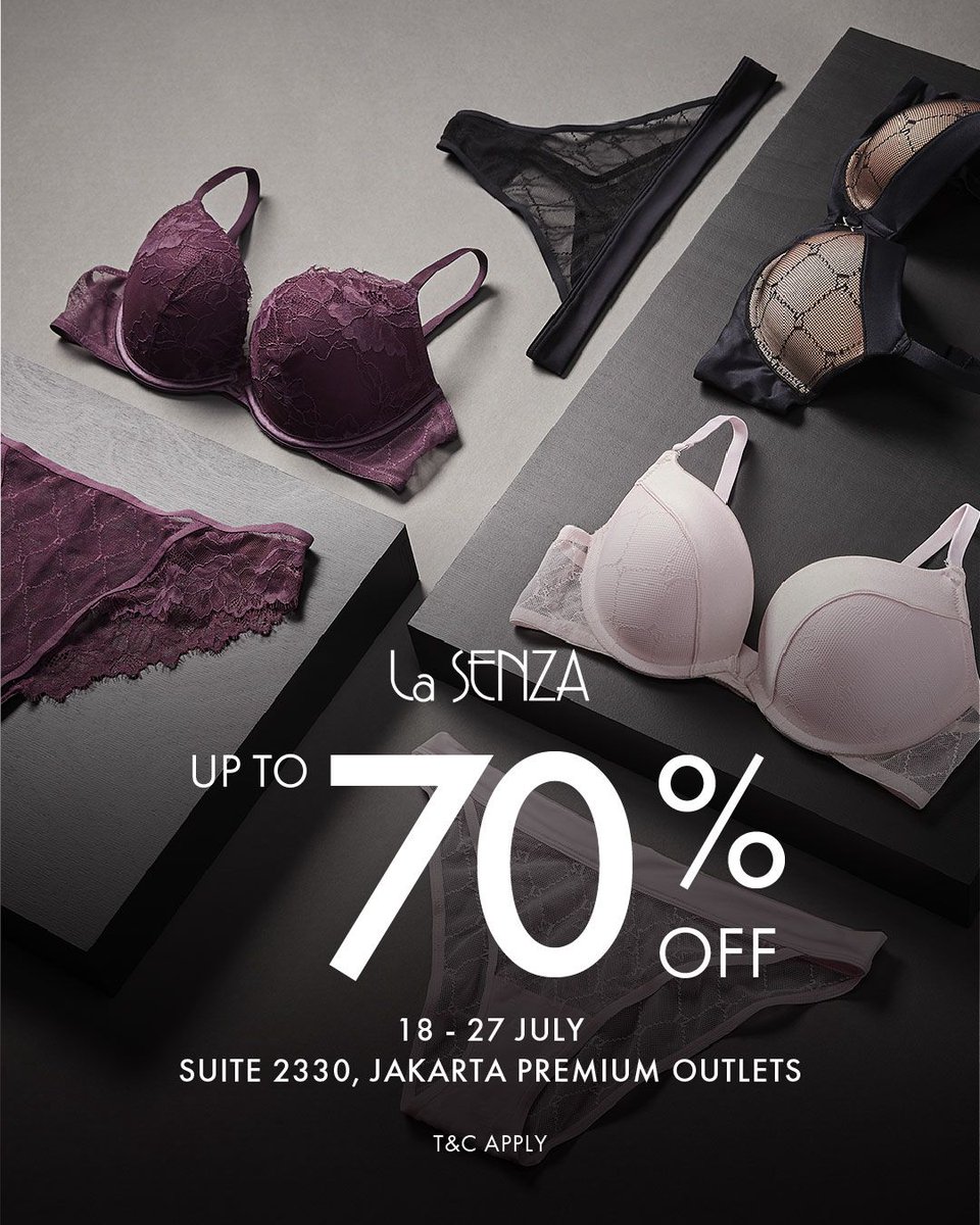 jakarta_po's tweet image. La Senza Special Sale
18 to 27 July 2025

Enjoy up to 70% savings on selected items

Terms &amp;amp; conditions apply

#Lasenza
#ExclusiveOffer
#JakartaPremiumOutlets