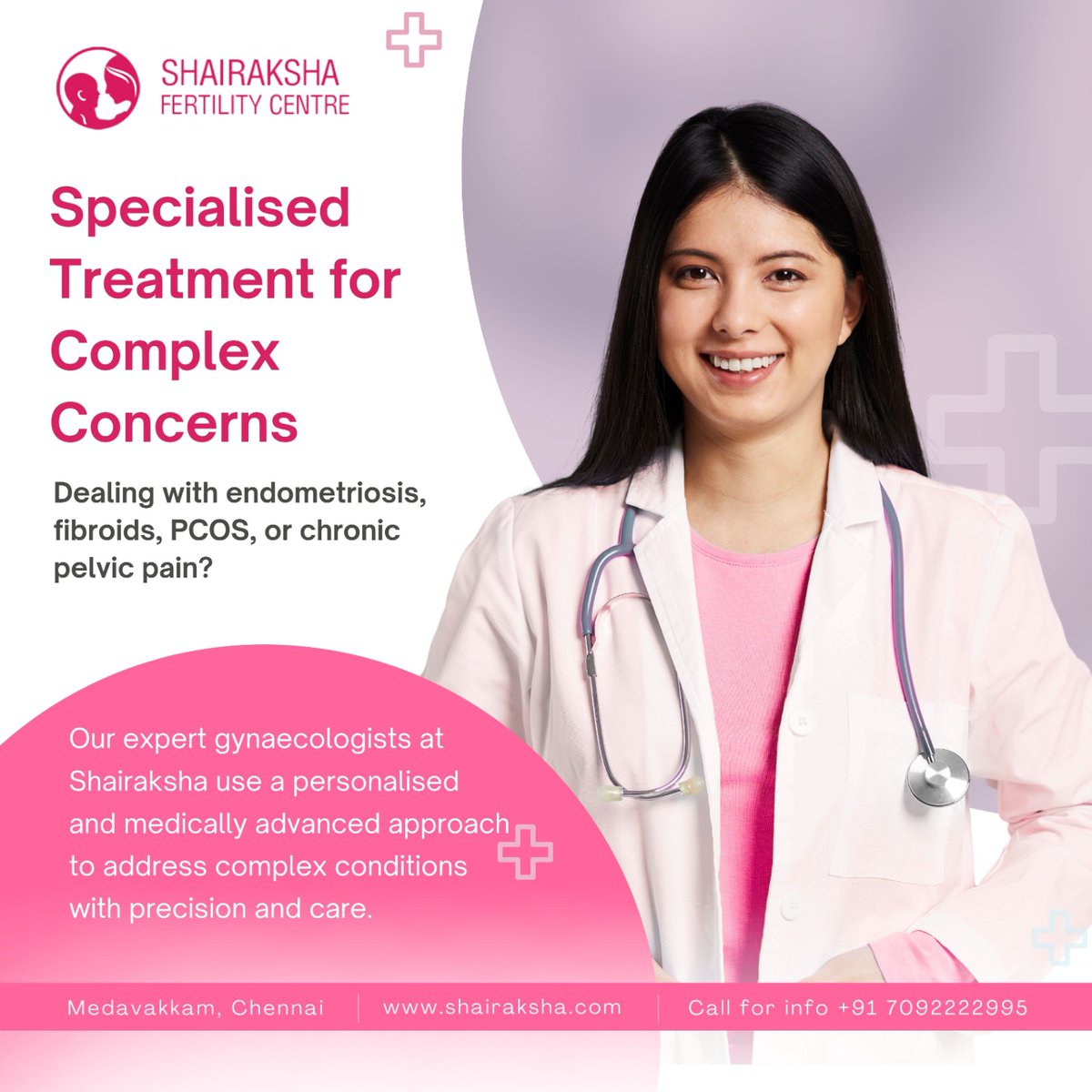 shairaksha's tweet image. Struggling with endometriosis, fibroids, PCOS, or chronic pelvic pain? Our experts offer advanced, personalized treatments to ease your discomfort and support fertility.
Read more: shairaksha.com
  
#PelvicPainRelief #WomensCare #EndometriosisHelp