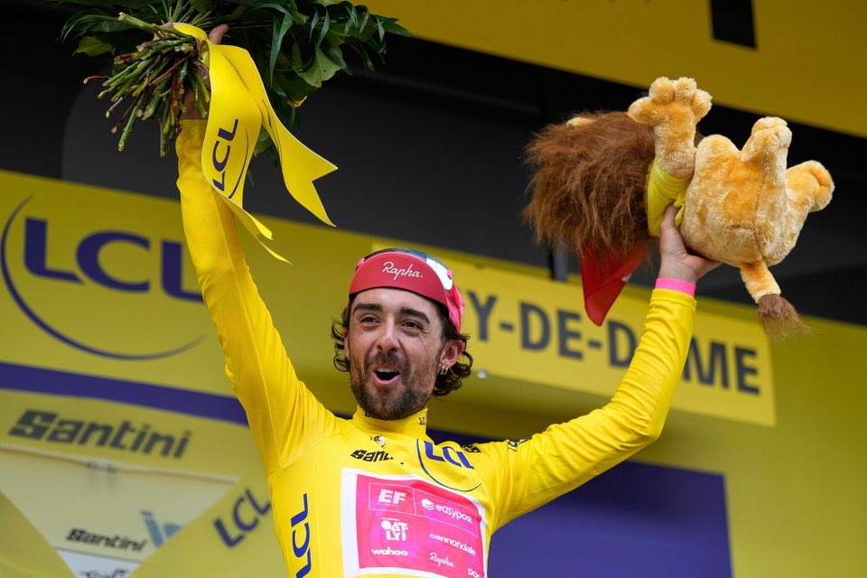 A historic day for Irish Sport 🇮🇪

A massive congratulations to Ben Healy on claiming the yellow jersey in Stage 10 of the Tour de France the first Irish cyclist to wear yellow since Stephen Roche in 1987.

You can read more in the Irish Independent here: m.independent.ie/sport/other-sp…