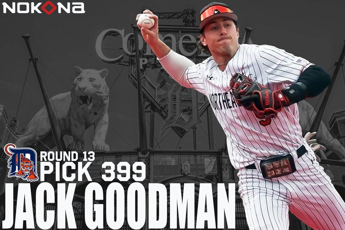 Nokona Baseball (@nokona_baseball) on Twitter photo HUGE CONGRATS to Nokona Alum Jack Goodman of <a href="/GoNUbaseball/">Northeastern Baseball</a> on being selected by the <a href="/tigers/">Detroit Tigers</a> in the <a href="/MLB/">MLB</a> <a href="/MLBDraft/">MLB Draft</a> ! We are so lucky to have had Jack as a lifelong Nokona player and could not be more proud of this young man. Dream come true! Congrats Goody! #nokona HUGE CONGRATS to Nokona Alum Jack Goodman of <a href="/GoNUbaseball/">Northeastern Baseball</a> on being selected by the <a href="/tigers/">Detroit Tigers</a> in the <a href="/MLB/">MLB</a> <a href="/MLBDraft/">MLB Draft</a> ! We are so lucky to have had Jack as a lifelong Nokona player and could not be more proud of this young man. Dream come true! Congrats Goody! #nokona