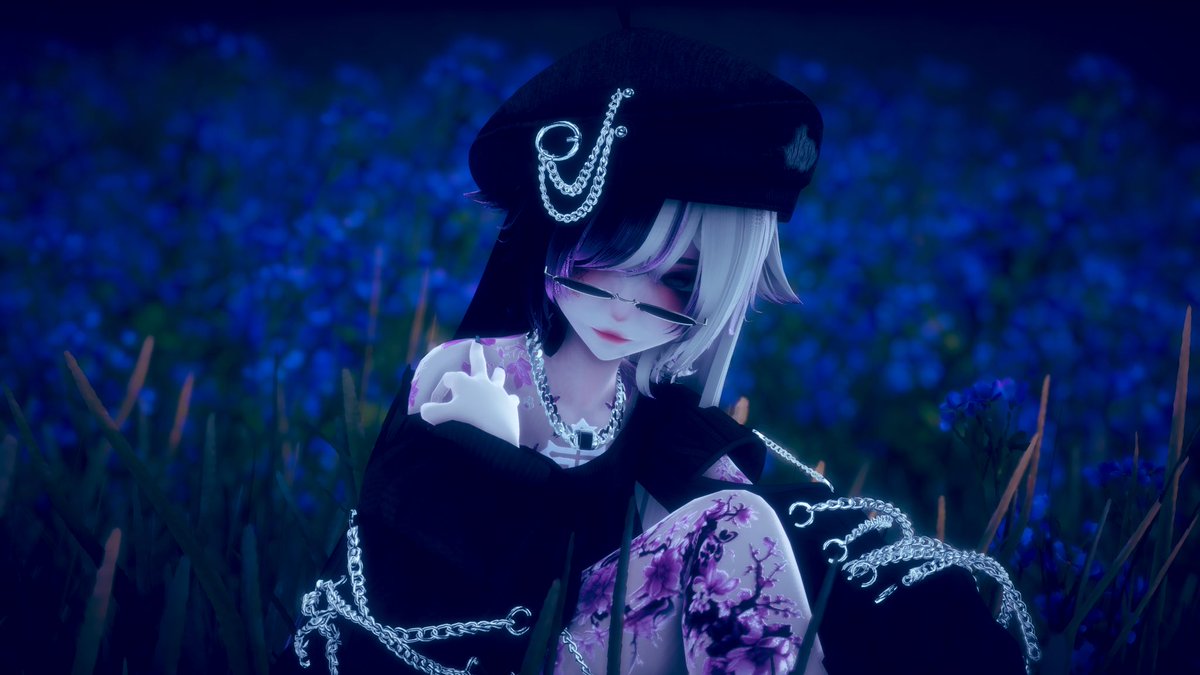 LS_Remedy's tweet image. A splash of lavender in a sea of blue~

#VRChatPhotography