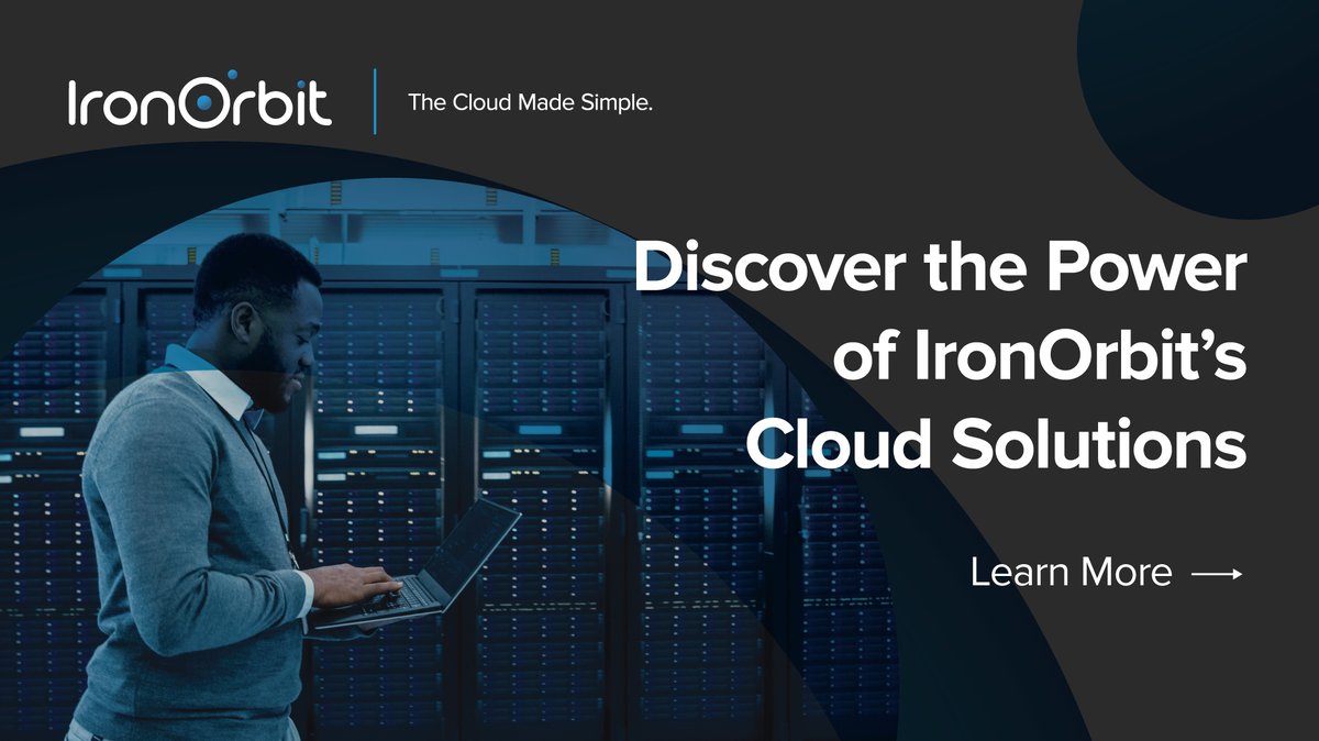 Iron_Orbit's tweet photo. Discover the Power of IronOrbit’s #Cloud Solutions. #Optimize your workflows, enhance #collaboration, and boost #productivity with our #customizable solutions. Stay ahead of the curve in a rapidly evolving industry! https://t.co/eU9wP9XbTm