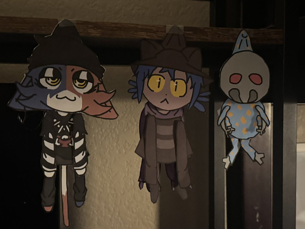 ThatBombGuy5's tweet image. Lil paper dolls of the characters I yume!
#meowskulls #oneshotgame #lethalcompany