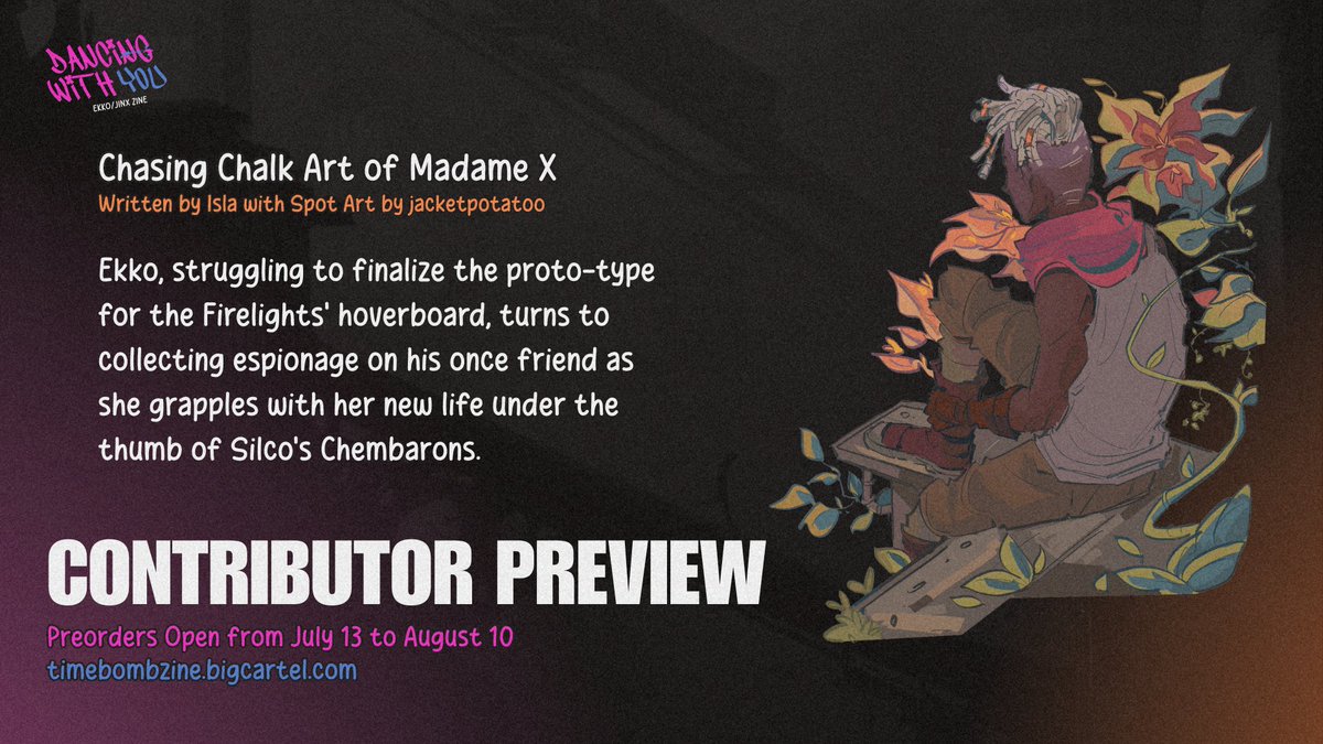 TimeBombZine's tweet image. 💜 ZINE PREVIEW 💜

Today, we&apos;re taking a closer look at @bookendjams&apos;s story with @jacketpotatoo&apos;s artwork! To see the full piece, get a copy of our TimeBomb zine before Aug 10.

🛒 timebombzine.bigcartel.com