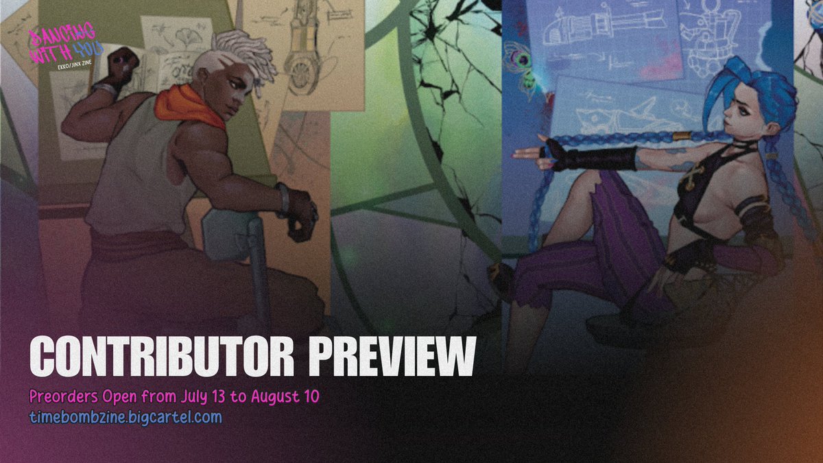TimeBombZine's tweet image. 💜 ZINE PREVIEW 💜

Today, we&apos;re taking a closer look at @jm_chrome&apos;s artwork! To see the full piece, get a copy of our TimeBomb zine before Aug 10.

🛒 timebombzine.bigcartel.com