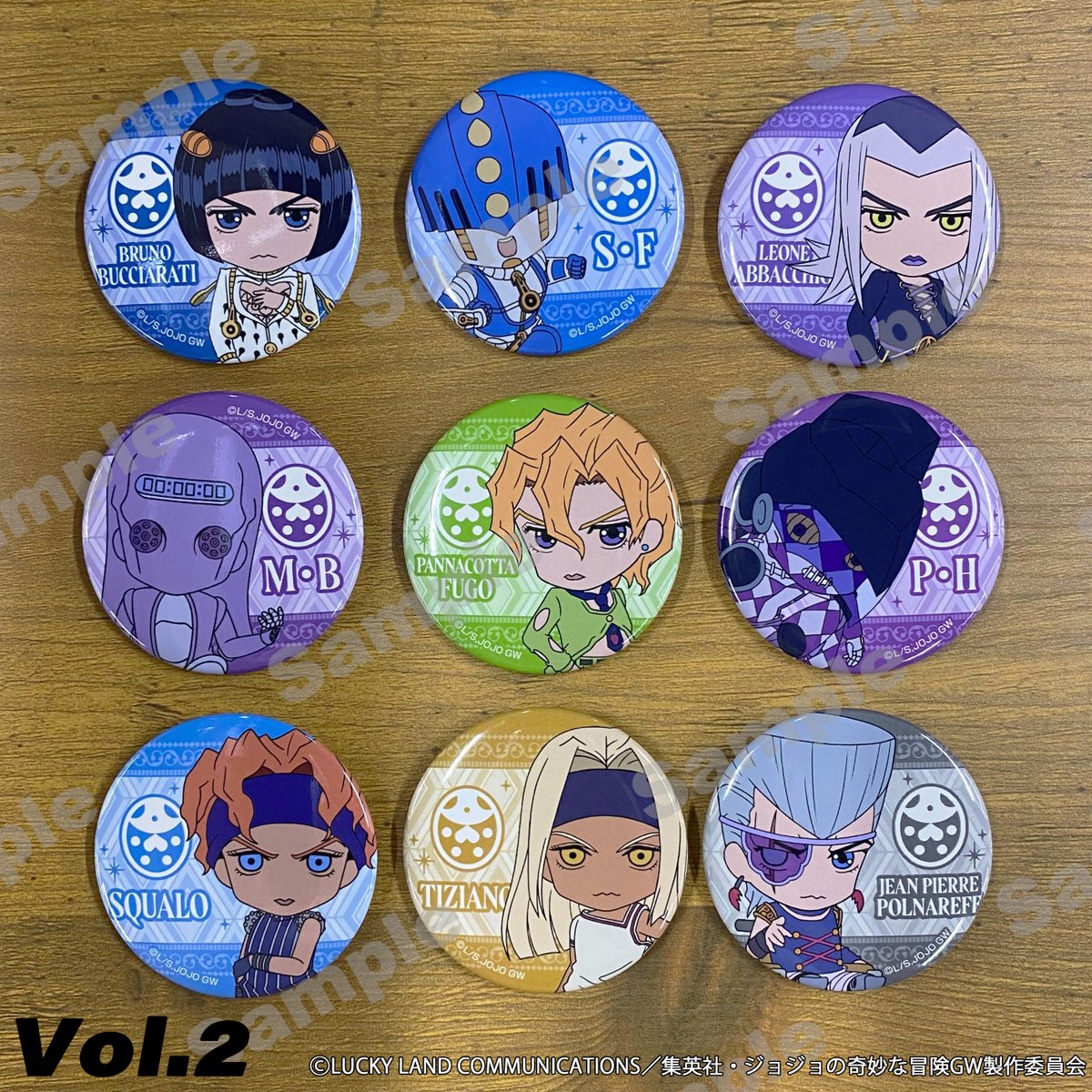 🐞【JOJO REVIVAL】シリーズ 新商品💛 □ミニキャラ缶バッジ