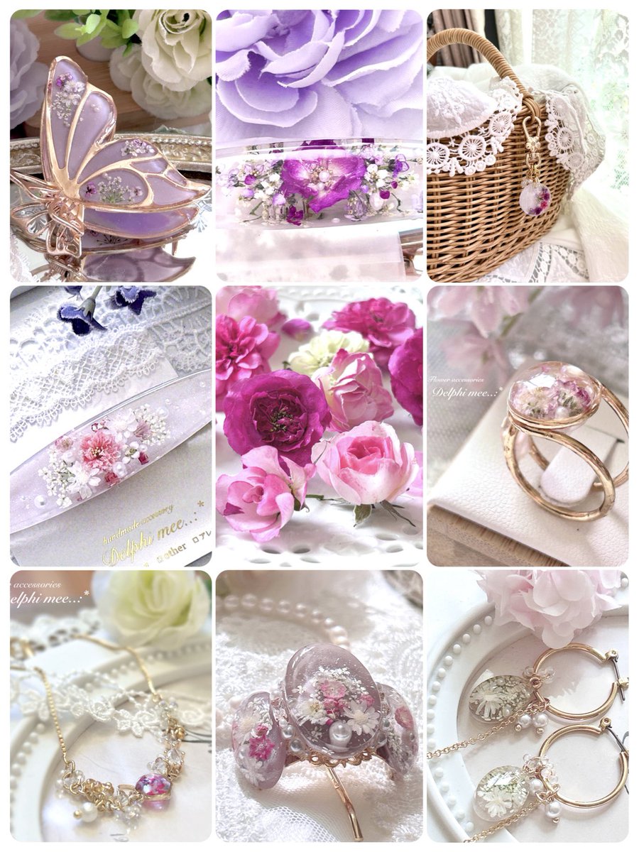 Delphimee's tweet image. 𓂃 𓈒𓏸本物のお花を纏う𖧷 ⁺. 𓂃 𓈒𓏸

大切に育てたお花などを使用し「ふんわり優しい」お花のアクセサリーを制作しております❁⃘*.ﾟ

✤Link
lit.link/delphimee

✤minne
minne.com/mitsue-happy

🎪東京ハンドメイドマルシェ 
     ▶9/6(土)出展

@Lupopo_cafe  様 (*´︶`*)♡Thanks!