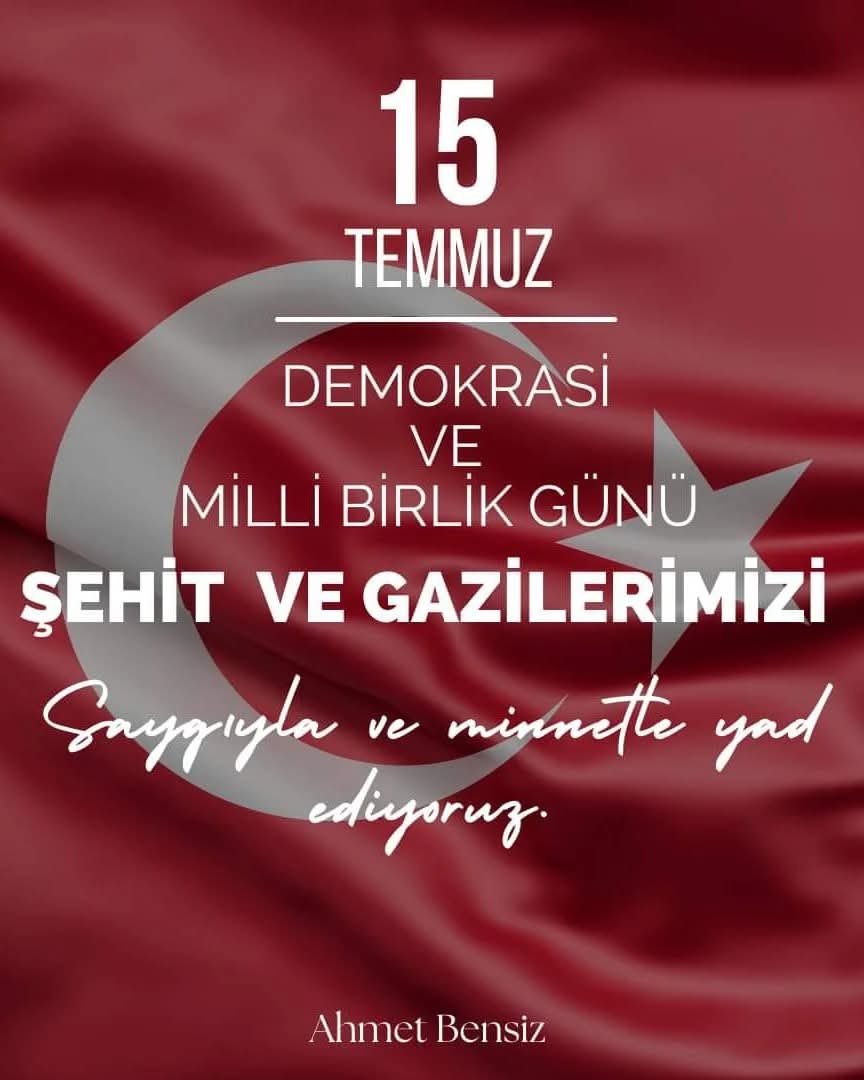 "Herşeyi affedin ama
Vatana ihanet edeni asla affetmeyin." (Hz.Ali)
#15TemmuzDemokrasiveMilliBirlikGünü’ nde Aziz şehitlerimizi rahmetle, gazilerimizi minnetle yâd ediyorum.
#15Temmuz
#Unutma
#Unutturma